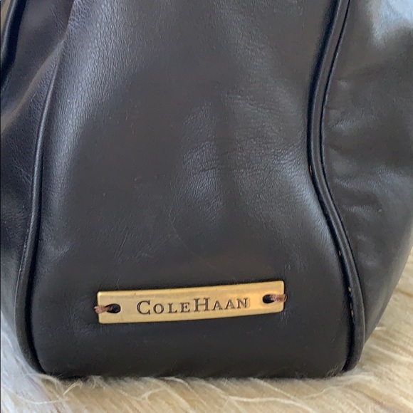 Cole Haan Black Leather Bag with Pink lining-MINT! - Picture 15 of 16